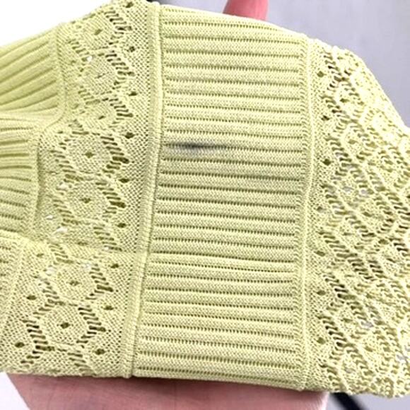 Escada Dress Size Small Green Knit Lace Rayon - Picture 7 of 7